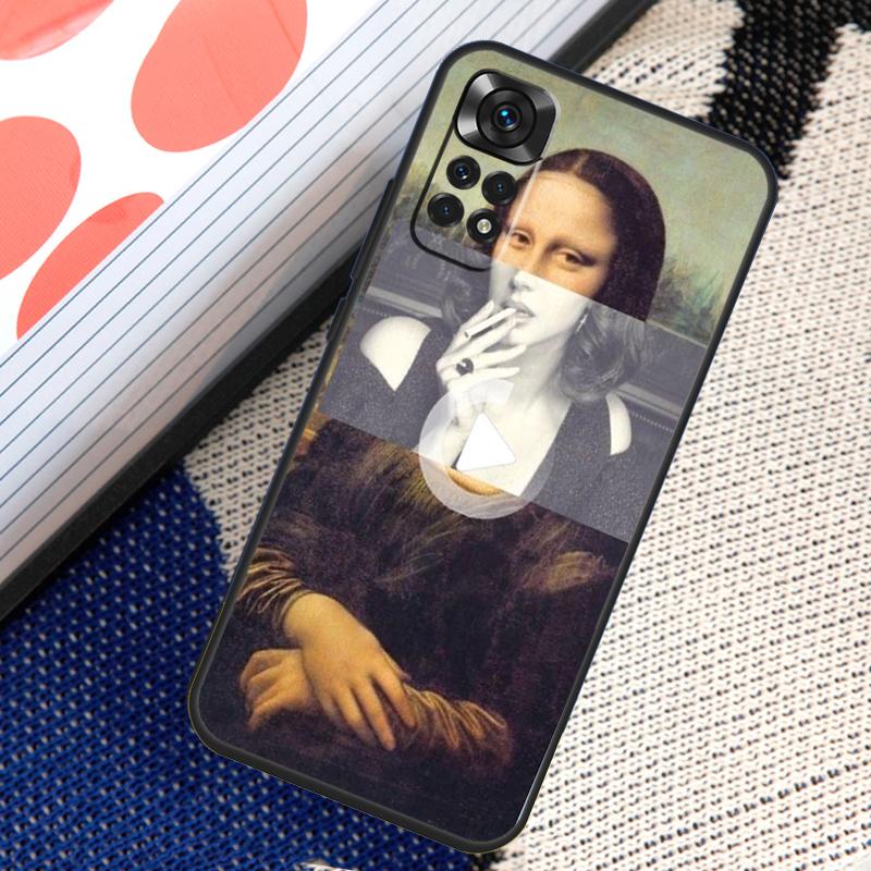 

Чехол Мона Лиза для Xiaomi Redmi Note 8 9 10 11 12 Pro 8T 9S 10S 11S Redmi 12C 9C 9T 10A 10C Cover Redmi 10