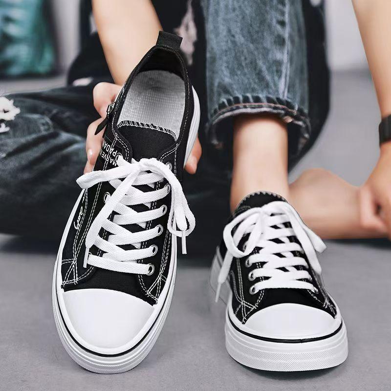 Plátěné boty pánské letní prodyšné boty všestranné studentské klasické plátěné boty sportovní ležérní plátěné boty lehké měkké základní boty