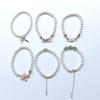 Elegant Elastic Faux Pearl Bracelet for Women - Versatile French Classic Style Jewelry