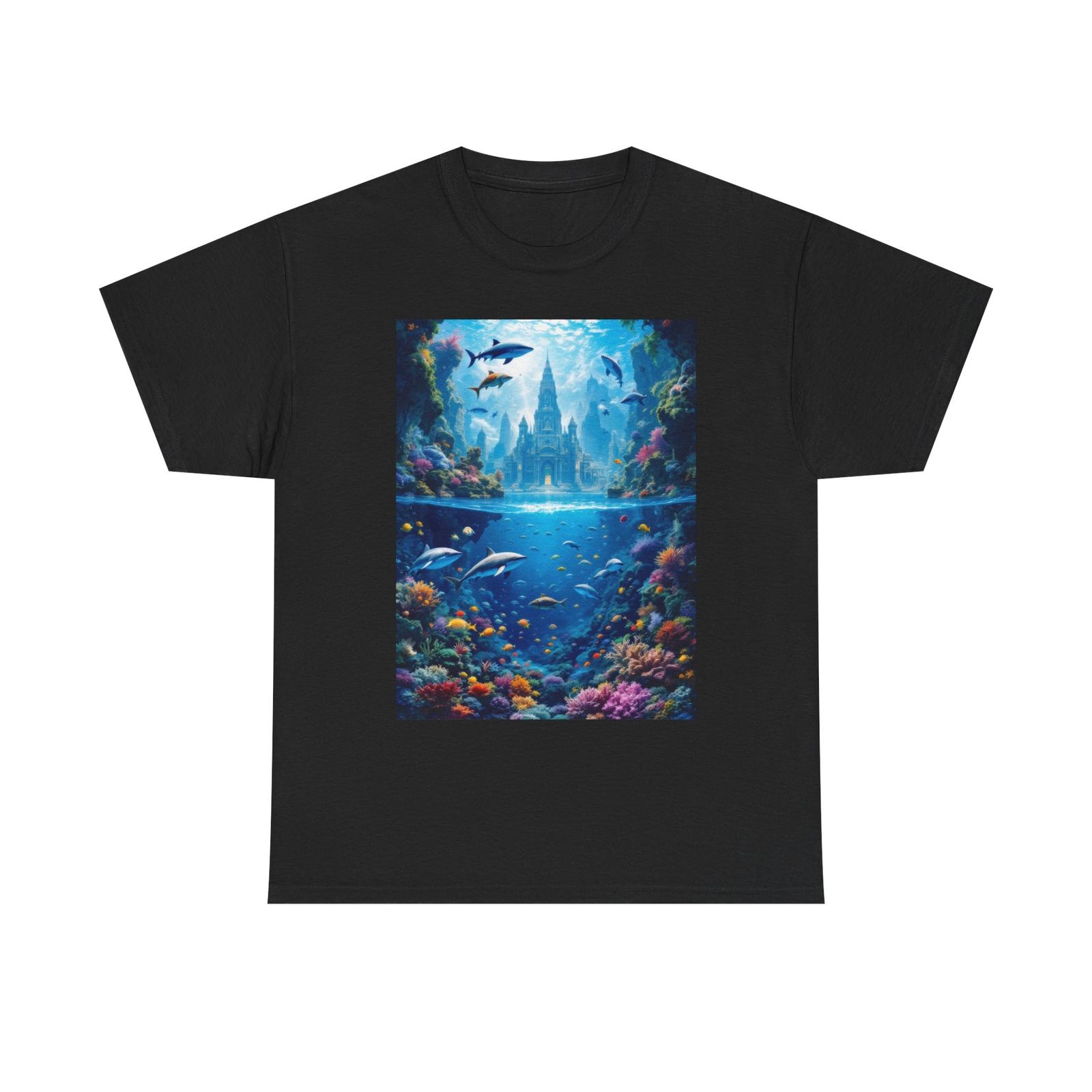 The Kingdom of Atlantis T-Shirt | Lost City Mythology | Unique Ocean Fantasy Tee S