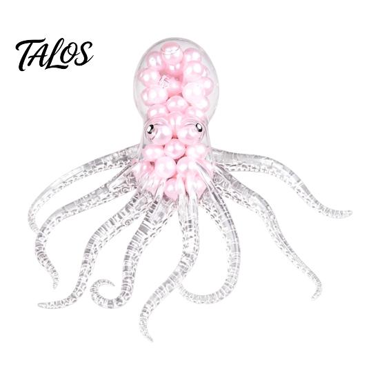 Hand Exercise Ball Bead Filled Octopus Squeeze Toy, Stress Relief Sensory Toys Mini Fidget Toy for & Relaxation
