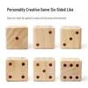 Large 7cm Wooden Dice for Board Games - Hot Stamped Pips