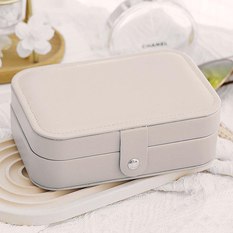 Compact Portable Travel Jewelry Box for Bracelets and Earrings