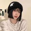 Fisherman knitted hat children autumn and winter plush retro wool hat warm ear protection big head circumference cold hat men's headgear hat