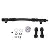 Fuel Line with Pressure Gauge Dual Feed Smooth Fuel Flow Professional for Any 4150 Base Carbohydrate AN8