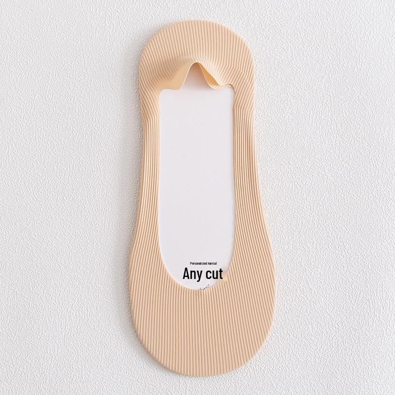 

Женские хлопковые носки-невидимки с силиконовой фиксацией – Легкие и без перепада высоты пятки One Size