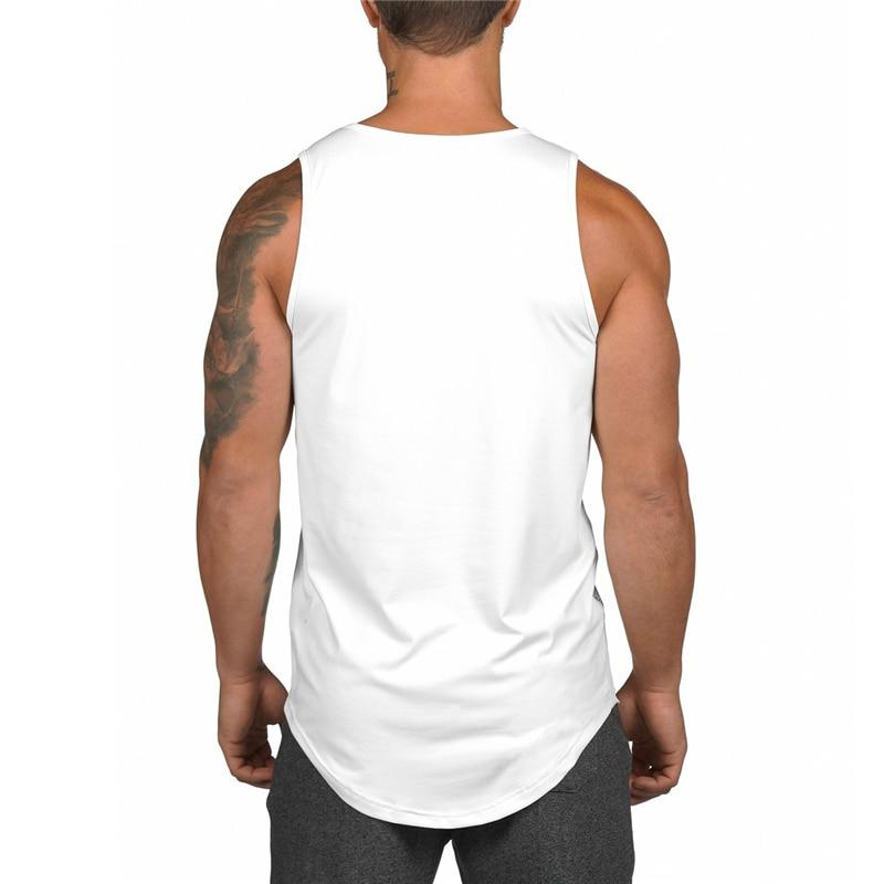 Men's Thin Summer Fitness Trackless Bottom Vest Comfortable and Cool Sweatshirt