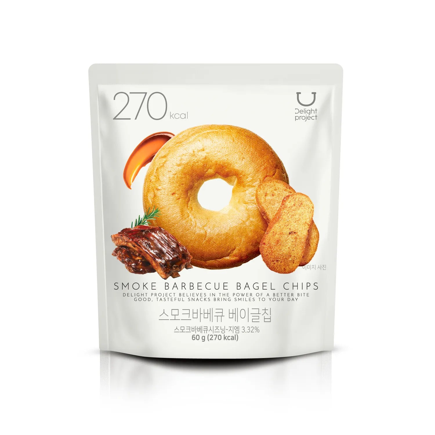 DELIGHT PROJECT Smoke Barbecue Bagel Chips 60g/4bag Bagel Chips 60g/4bag
