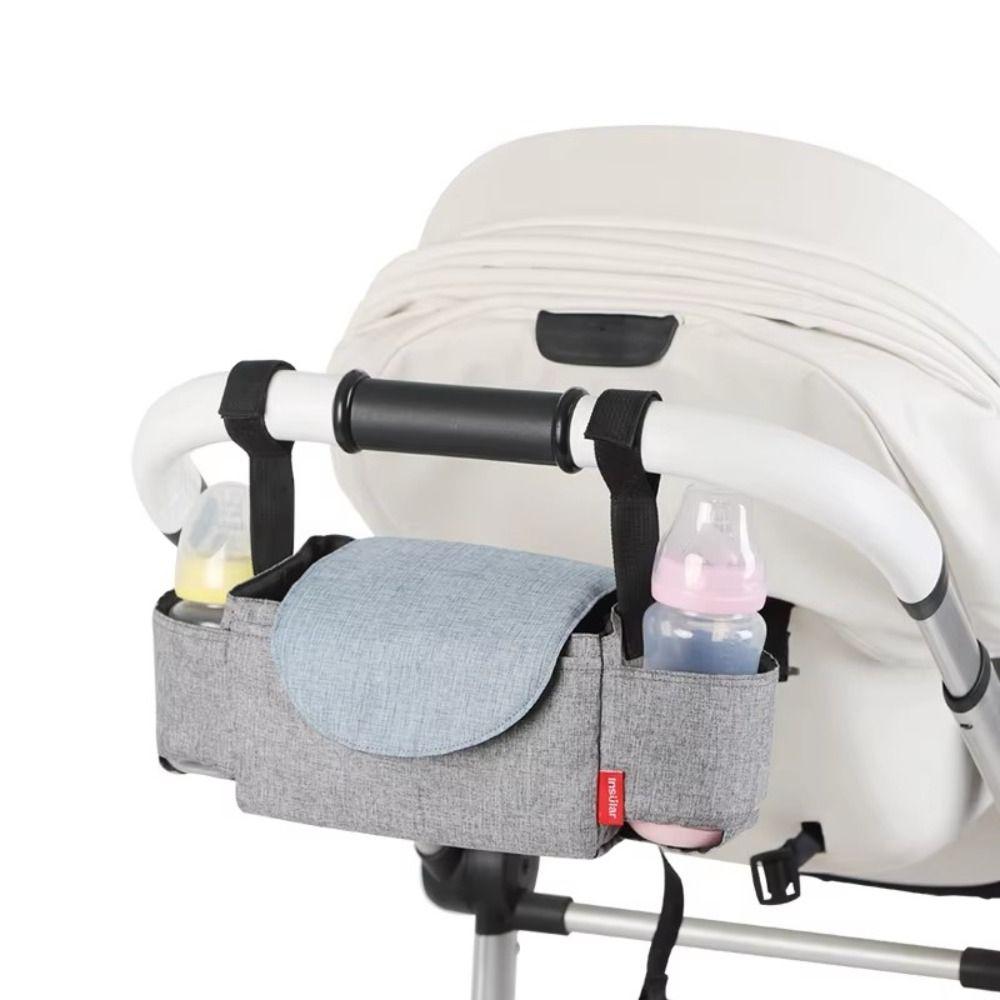 Multi Pocket Stroller Organizer Bag Large Capacity Pram Storage Bag  Baby Stroller Pouch