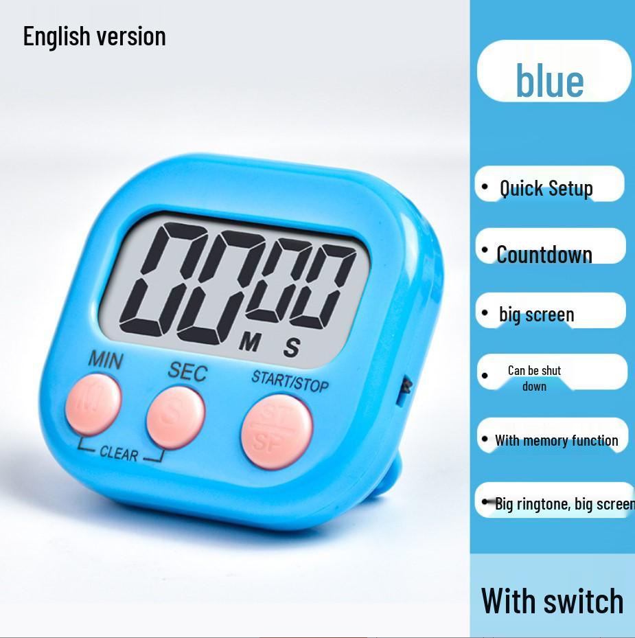 

High-Precision Timer for Students, Exams, Homework, and Baking Without Battery