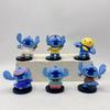 6pcs Disney Stitch Various Styles Fashionable PVC Collection Model Doll Toy Statue Home Furnishings Decoration
