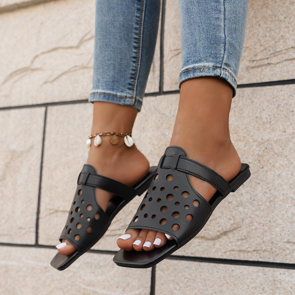 fashion Summer slippers women's flat-soled luxury outdoor beach flip-flops women's sandals trendy  design slippers for women