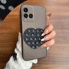 Heart Shape Suction Cup Phone Case for Vivo Y33T,Y33s,Y21T,Y21s,Y21 Semi Transparent Matte Shockproof Soft TPU Cover