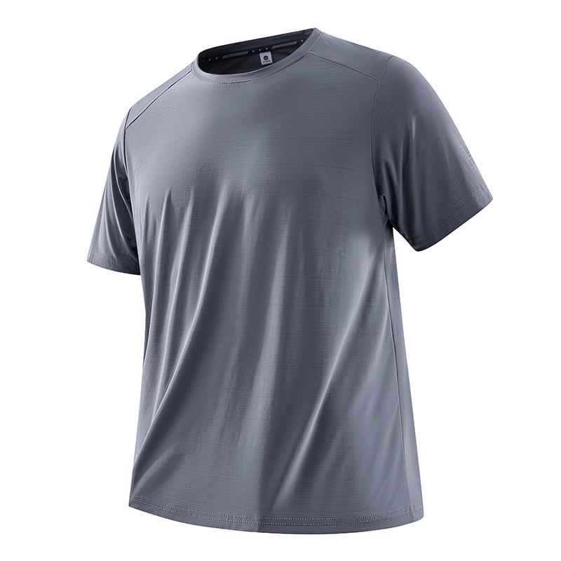 Ice Silk Quick-drying Casual Sports Short-sleeved T-shirt Plus Size Men's Clothing
