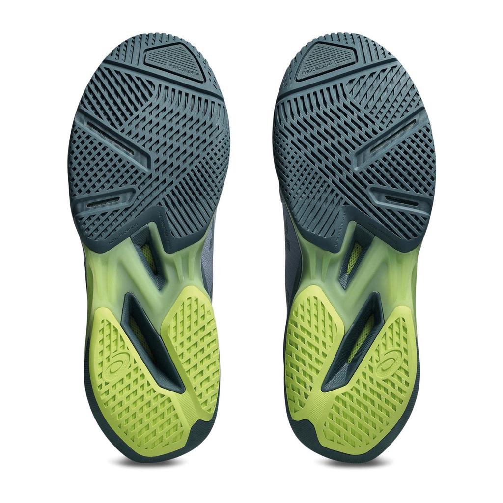Asics SOLUTION SPEED FF 4 Stoff Atmungsaktiv Niedrig geschnitten Tennisschuhe Herren Grau Blau 1041A532-400