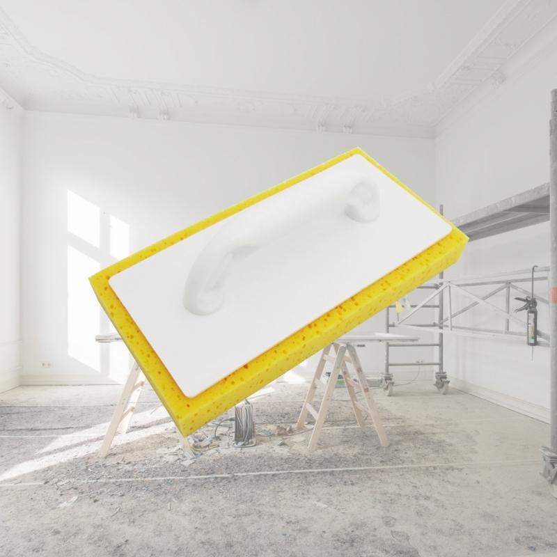 Tile Caulking Trowel Builders Masons Plastering Sponge Trowel Bricklayer Tool for Caulking Concrete Stucco Finish