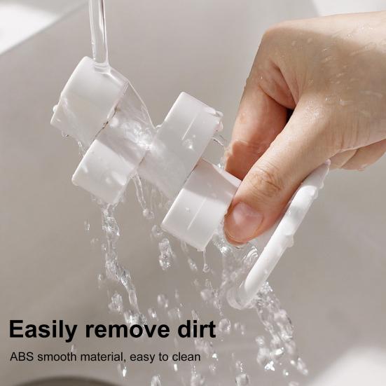Toothbrush Holder Makeup Brush Storage Rack with Anti-Slip Base 360-Degree Rotatable Bathroom Toothbrush Storage Rack