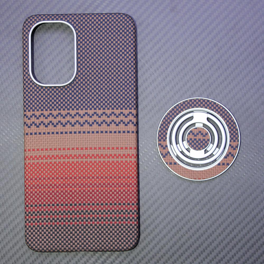 Carbon Fiber Aramid Magnetic Case for Oneplus 15R/oneplus Ace6 Kevlar Fabric Thin Hard Lightweight Cover Magnetic Balck Premium