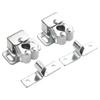 2Pc Press The Home Wardrobe Door Buckle Touch The Bead Magnetic Dual Wheel Spring Fixed Lock Buckle Low Foot Cabinet Door Buckle