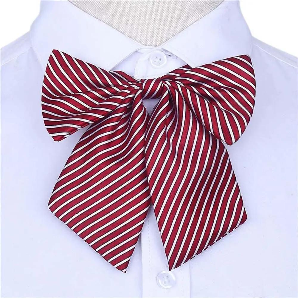 

Stripe Airline Stewardess Necktie Korean Style Nurse Neck Wear School Students Neckties Bank Teller Neck Tie Sailor Suit Bowtie