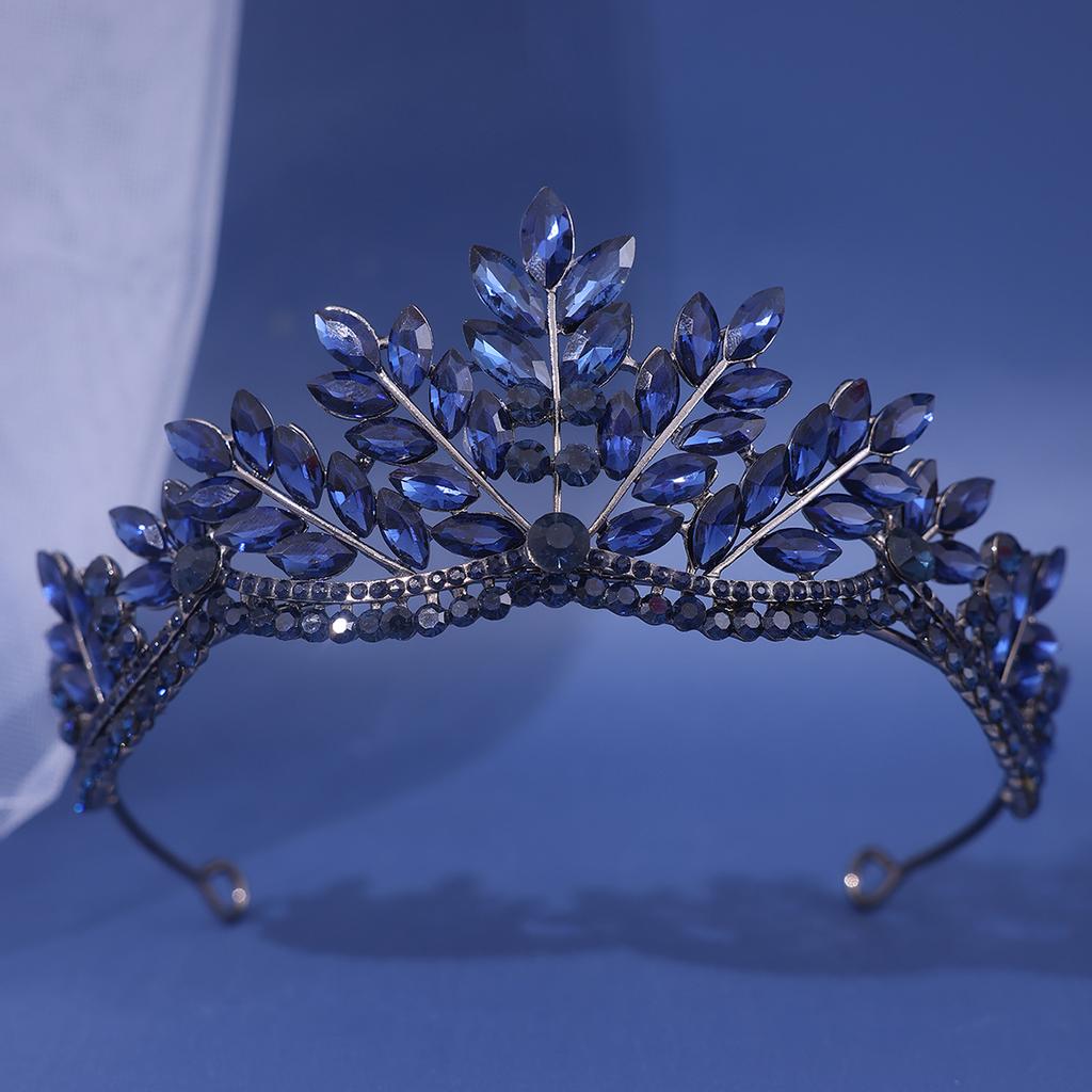 Baroque Crystal Tiaras and Crowns Rhinestone Prom Diadem Bridal Wedding Hair Accessories Jewelry Crown Taira for Women Bride