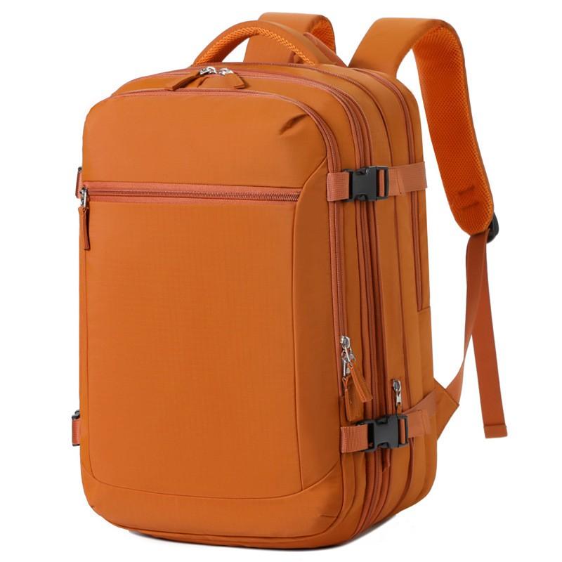 Expansible Travel Backpack 15-inch Laptop Water-Resistant Dry-Wet Separation Design Business Commute Weekend Trip Oxford