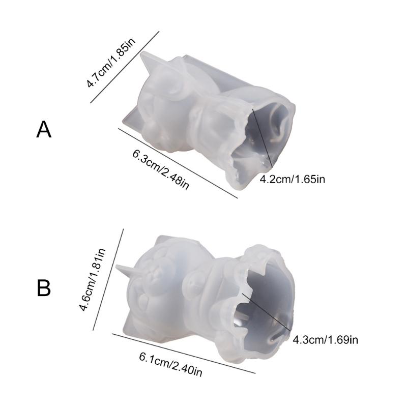 Crown Scarf Puppy Silicone Mold 3D Dog Shape Candle Mold DIY Handmade Scented Candle Resin Mould Reusable Craft Tool