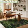 1pc 2D Flat Moss Greenery Printed Area Rug, Hand Washable Non-Slip Decor Mat for Living Room, Bedroom, Entryway & Spa