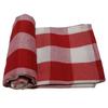 KINOKINO Parka Craft Omar, Thai, Asian, Ethnic, Fabric, Checkered, Striped, Multi-Cloth (Red)