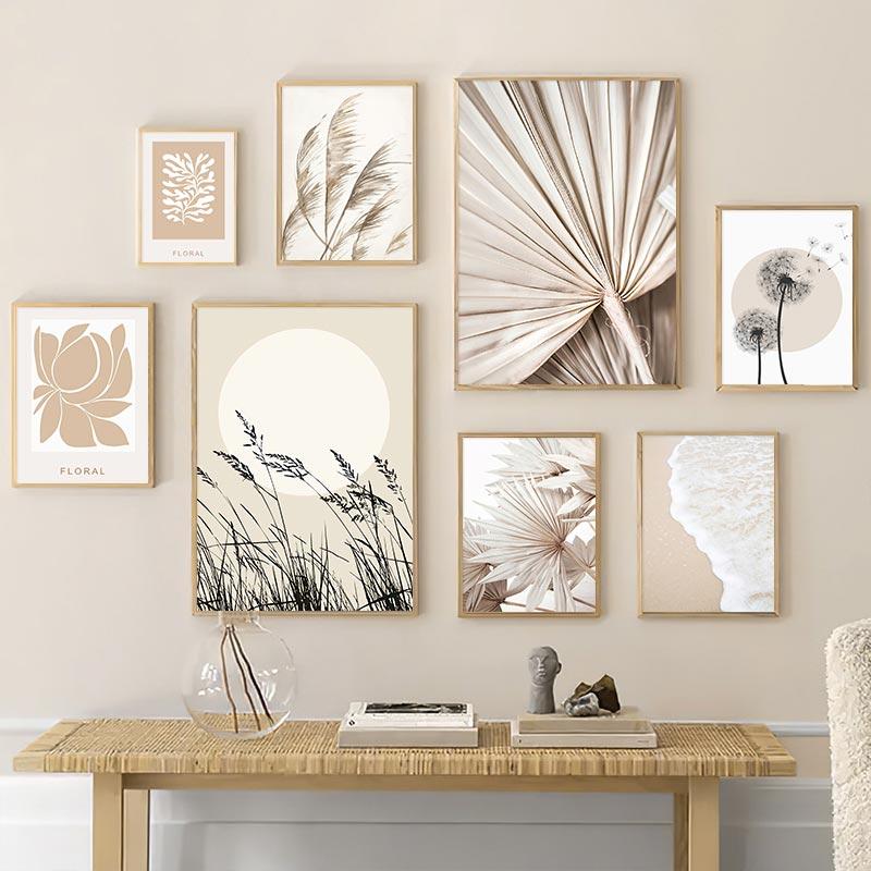 Dandelion Reed Flower Plants Leaves Canvas Wall Art Painting Abstract Nordic Posters And Prints Wall Pictures For Living Room