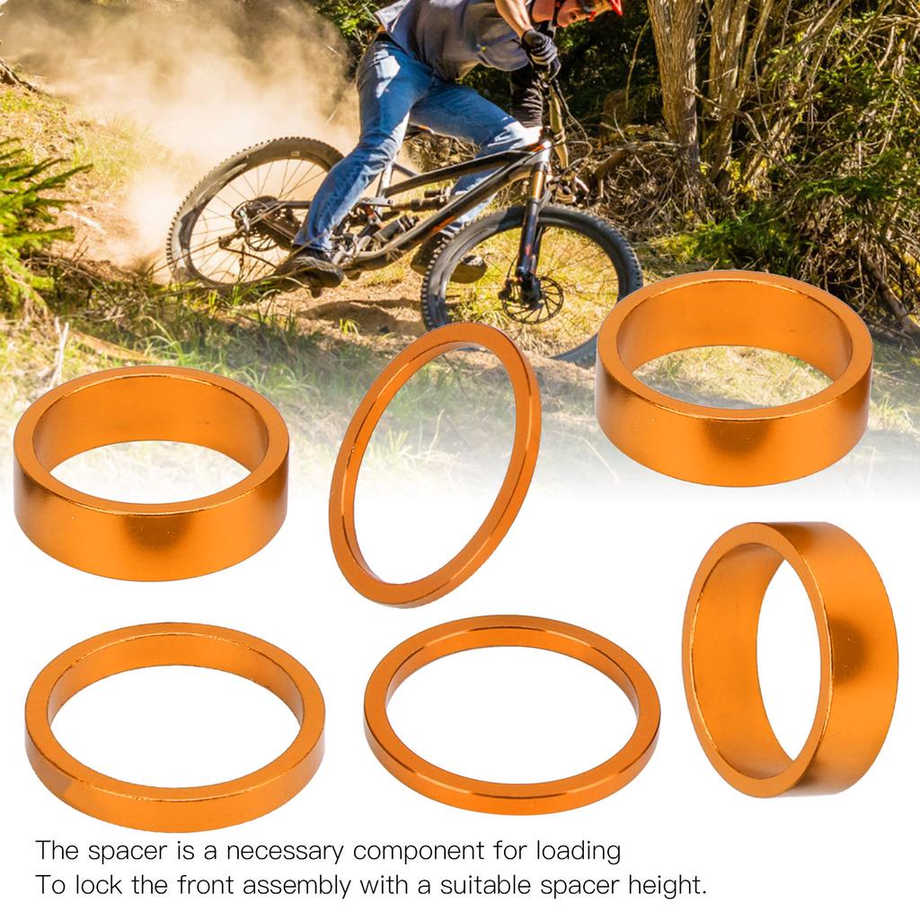 6Pcs Headset Spacer Aluminium Alloy Bike Handlebar Stem Spacers for Mountain Bike