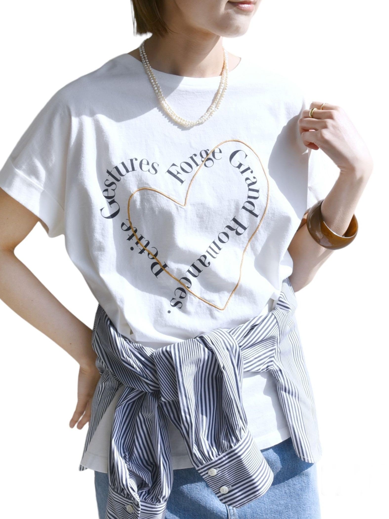 

Ships for Women Variation Logo Embroidered Print Tee 312312867 White One Size Web-Exclusive Hand-Washable