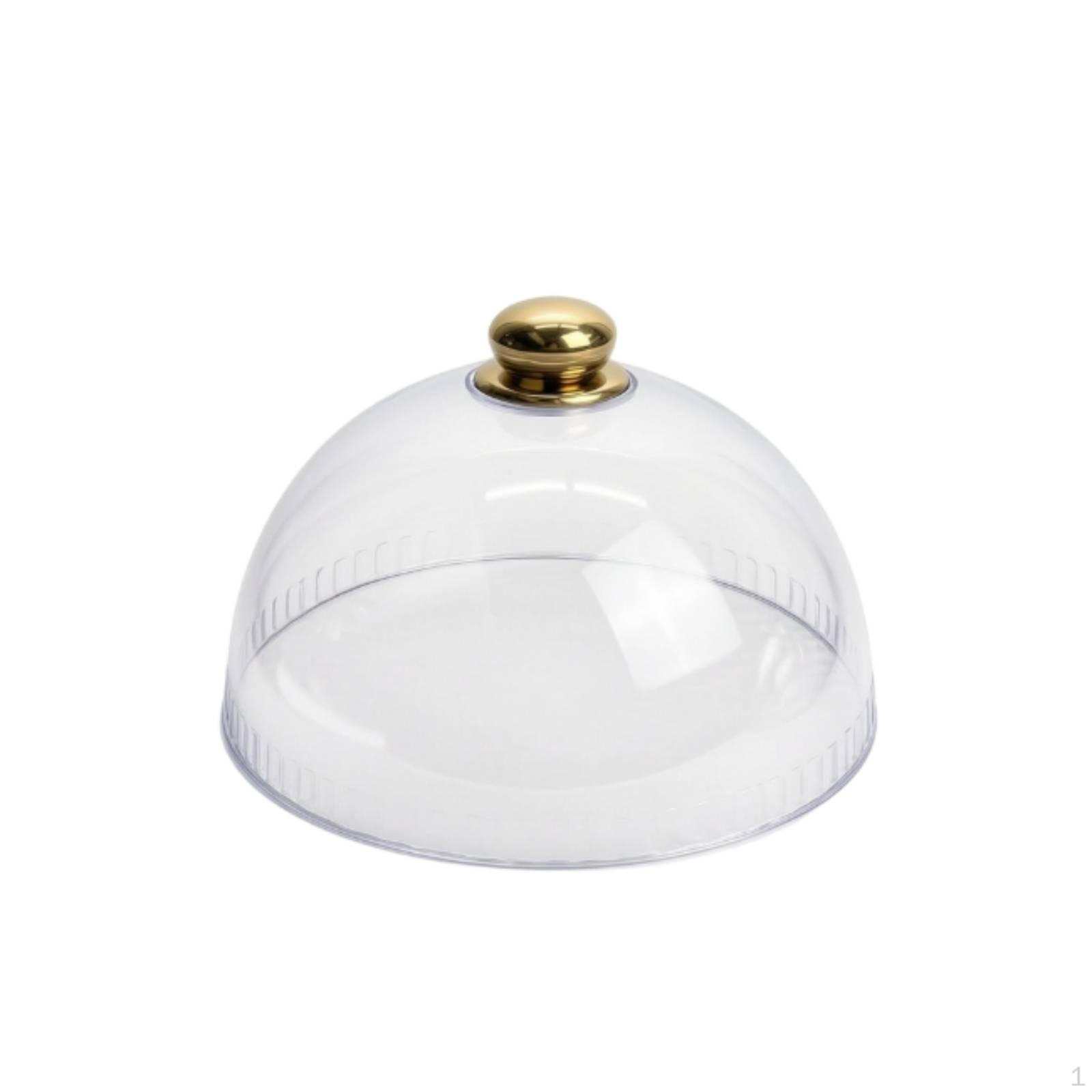 Przezroczysta Elegancka Pokrywa na Ciasto, Klosz na Jedzenie do Domu, dla Gospodarzy, do Kuchni 21x10cm white