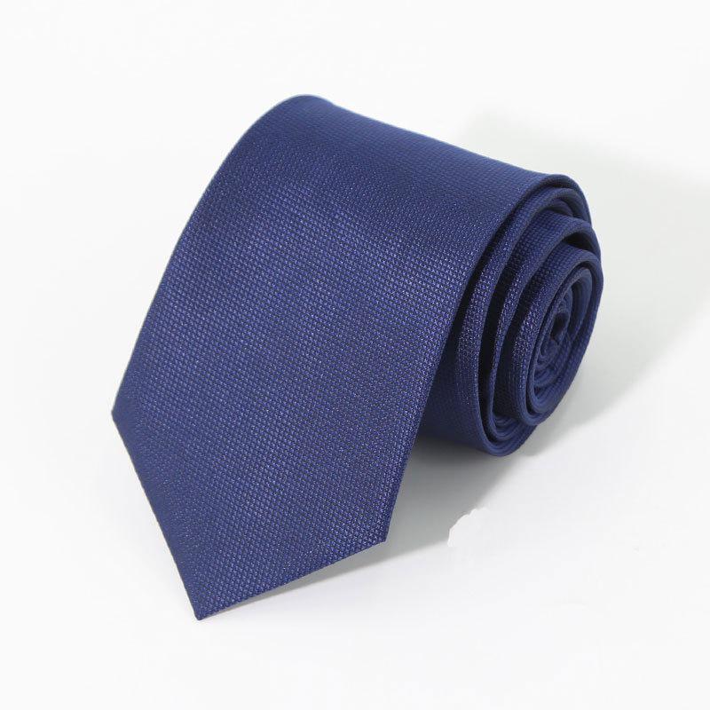 Мужской синий полосатый официальный деловой галстук 8 см