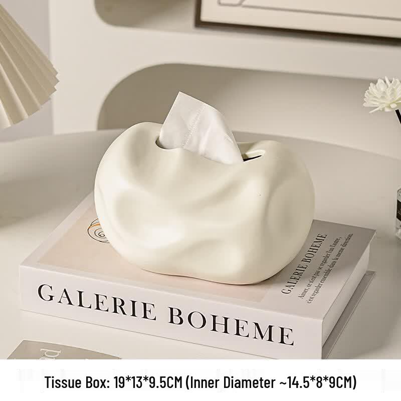 BDO Cream Style Ceramic Tissue Box