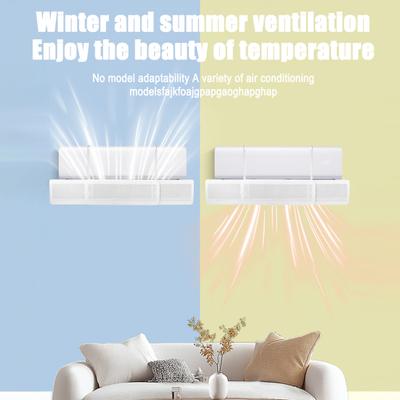 Retractable Air Conditioner Wind Deflector Adjustable Anti-Direct Blowing AC Windshield Baffle Universal Hanging Air Conditioning Wind Diverter