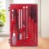 17/23Pcs Storage Case Spray Nozzle Cleaning Brush Set Airbrush Airbrush Maintenance Kit  Air Tools