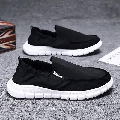 Spring and Summer One-pedal Canvas Shoes Men's Lazy Shoes Ice Silk Mesh Men's Single Shoes Comfortable Breathable Shoes