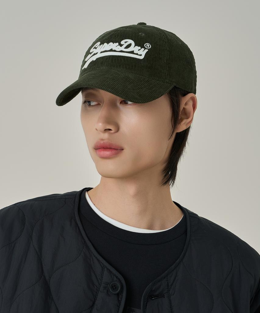 Syupeodeulai Felt Corduroy Ball Cap Khaki