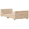 Solid Wood Bed Frame without Mattress 75 x 190 cm Pine Wood