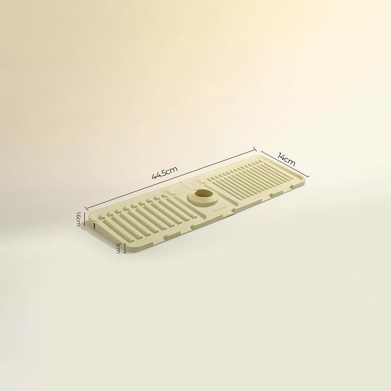 Water Tap Drain Mat Anti-Splash Silicone Kitchen Sink Backsplash Cuttable And Foldable