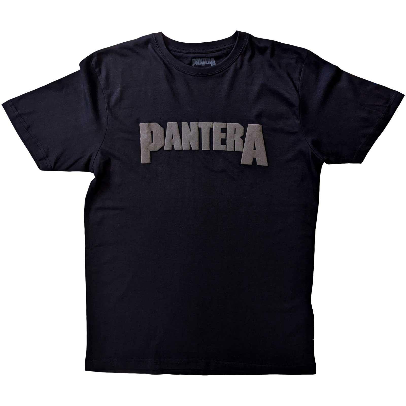 Men s Pantera Leaf Skull T-shirt Medium Black XXXL