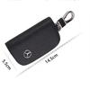 GLC GLB Leather Car Key Case Protection Auto Key Bag Key Chain Cover For Mercedes Benz W176 W177 W204 W205 W212 W213 W206 X156