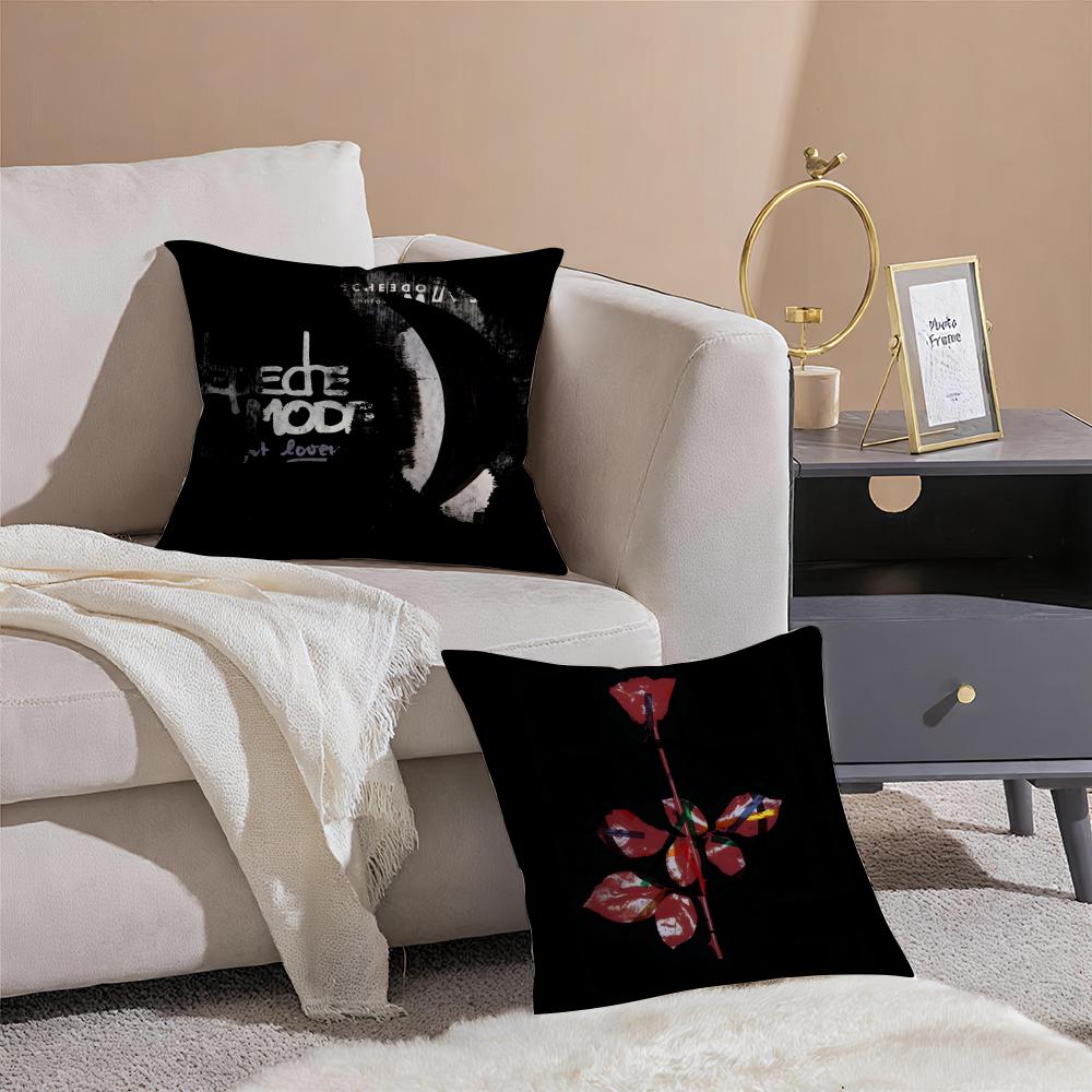Band D-Depeche Mode Memento Mori Pillow Case Pattern Printed Pillowcase For Living Room Sofa Cushion Cover & Bedroom Decor