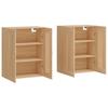 Wall Cabinets 2 pcs Sonoma Oak Wood Based Material