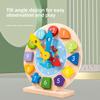 Clock Wooden Educational Toy With Magnetic Numbers For Early Childhood Learning
