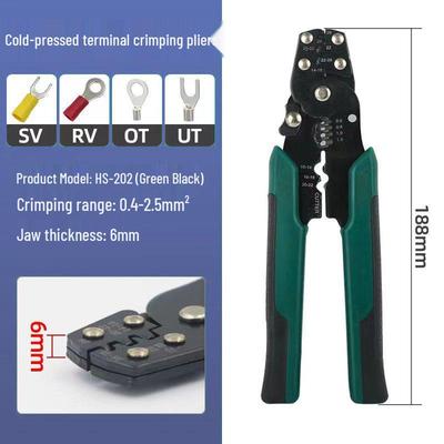 HS-202 Multifunctional Crimping & Wire Stripping Pliers for Electricians