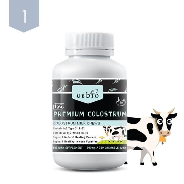 UBBIO Colostrum Plus 500mg 360 caps Strawberry