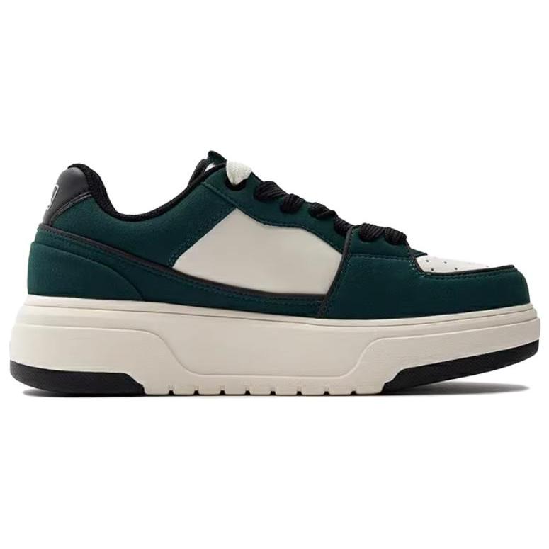 New MLB Chunky Liner Anti Slip And Wear Resistant Breathable Low Top Skateboard Shoes Unisex Dark Green 3ASXCLS3N-07GND