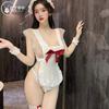 Hollow lace ruffle edge erotic underwear sexy maid uniform pure lust seduction erotic uniform